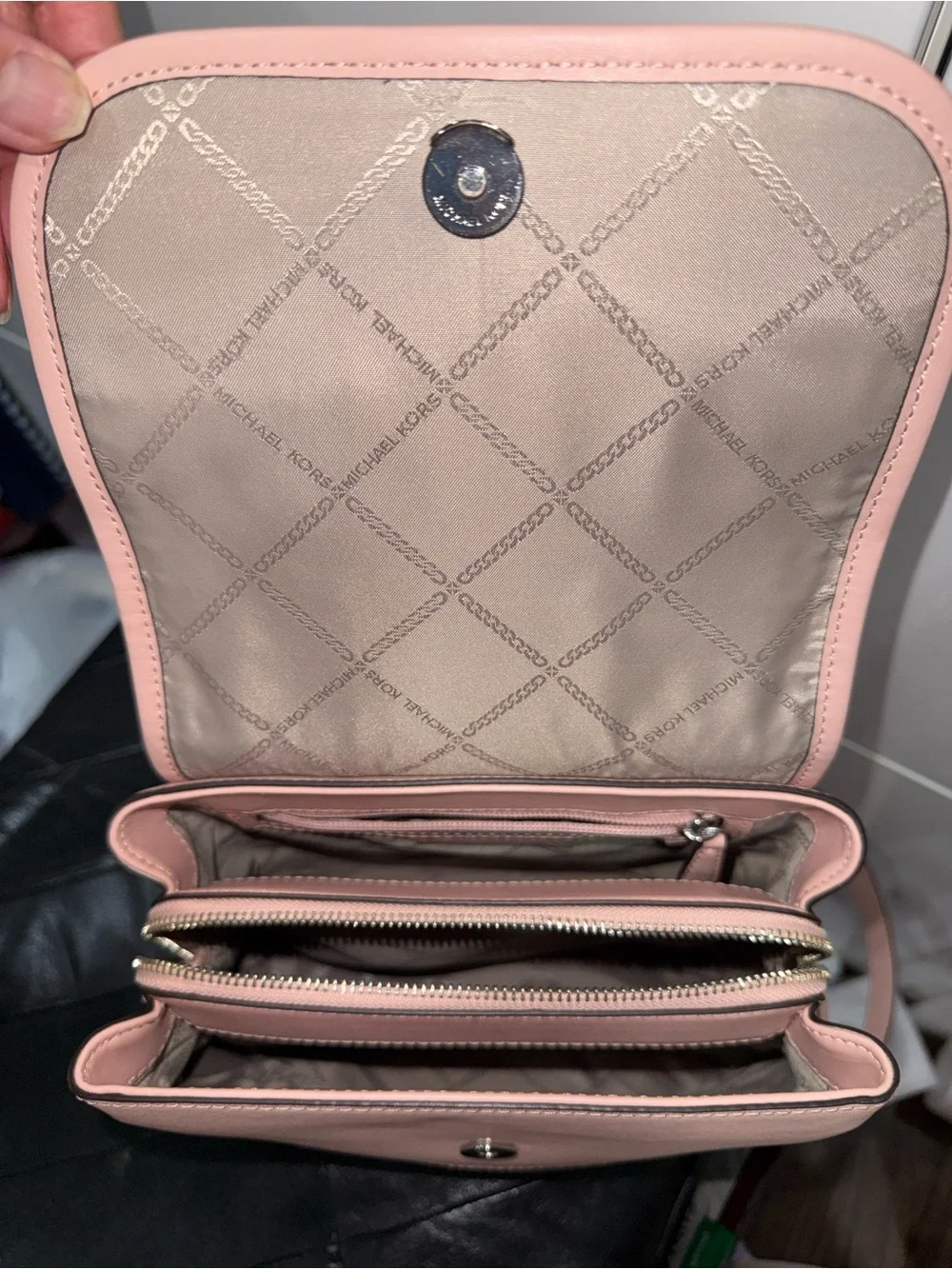 Michael Kors Blush Pink Harrison Medium Saffiano Leather Backpack